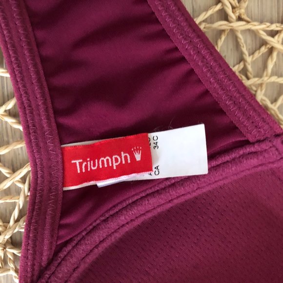 NWOT Triumph Front Closure Push Up Bra 34C - Picture 8 of 9